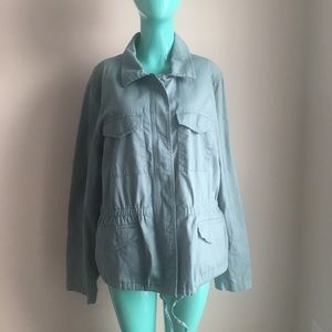 LOFT cargo utility jacket in Light blue/seafoam XL